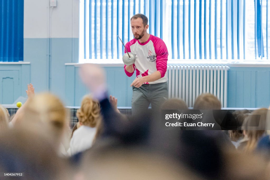 Keith F. Cook Edinburgh born fencing medalist Keith Cook gives a talk to Bun-sgoil ...