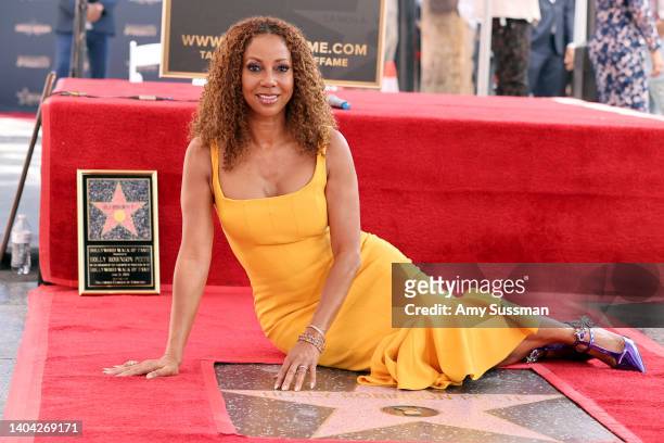 Holly Robinson Peete attends her Hollywood Walk of Fame Star Ceremony on June 21, 2022 in Hollywood, California.