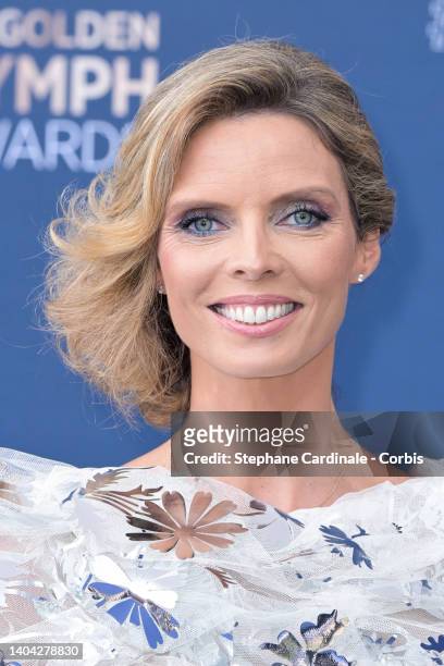 Sylvie Tellier attends the closing ceremony during the 61st Monte Carlo TV Festival on June 21, 2022 in Monte-Carlo, Monaco.