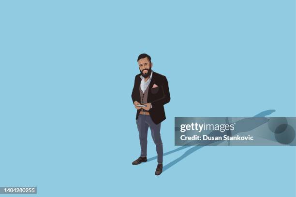 junges männerunternehmen - guy in front of computer cartoon stock-grafiken, -clipart, -cartoons und -symbole