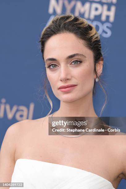 Denise Capezza attends the closing ceremony during the 61st Monte Carlo TV Festival on June 21, 2022 in Monte-Carlo, Monaco.