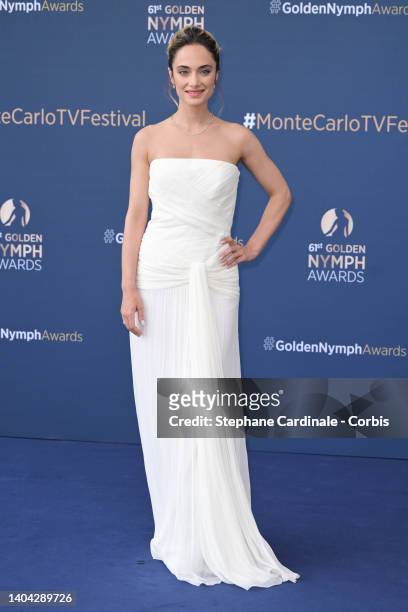 Denise Capezza attends the closing ceremony during the 61st Monte Carlo TV Festival on June 21, 2022 in Monte-Carlo, Monaco.