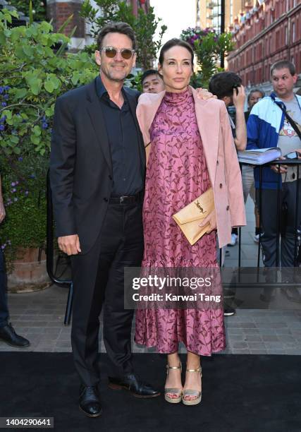 Dougray Scott and Claire Forlani attend a dinner hosted by Finch & Partners for the launch of Paramount+ UK at Chiltern Firehouse on June 21, 2022 in...