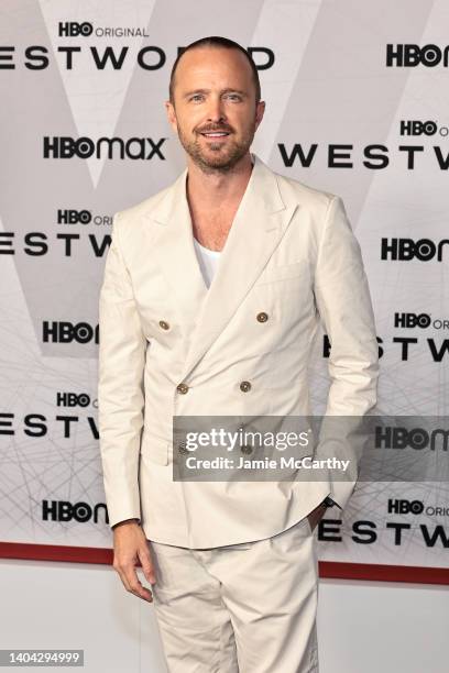 Aaron Paul attends HBO's "Westworld" Season 4 premiere at Alice Tully Hall, Lincoln Center on June 21, 2022 in New York City.