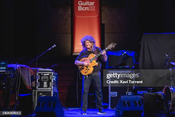 Pat Metheny performs in concert at Palau de la Música Catalana during the Guitar BCN Festival on June 21, 2022 in Barcelona, Spain.