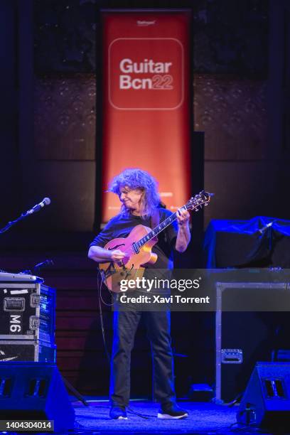 Pat Metheny performs in concert at Palau de la Música Catalana during the Guitar BCN Festival on June 21, 2022 in Barcelona, Spain.