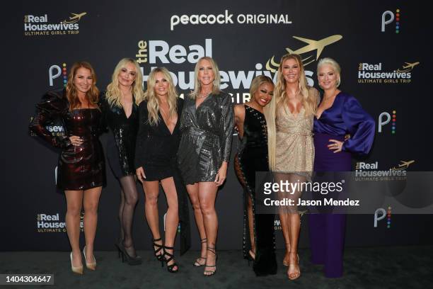 Jill Zarin, Taylor Armstrong, Tamra Judge, Vicki Gunvalson, Phaedra Parks, Brandi Glanville and Dorinda Medley attend "Real Housewives Ultimate Girls...