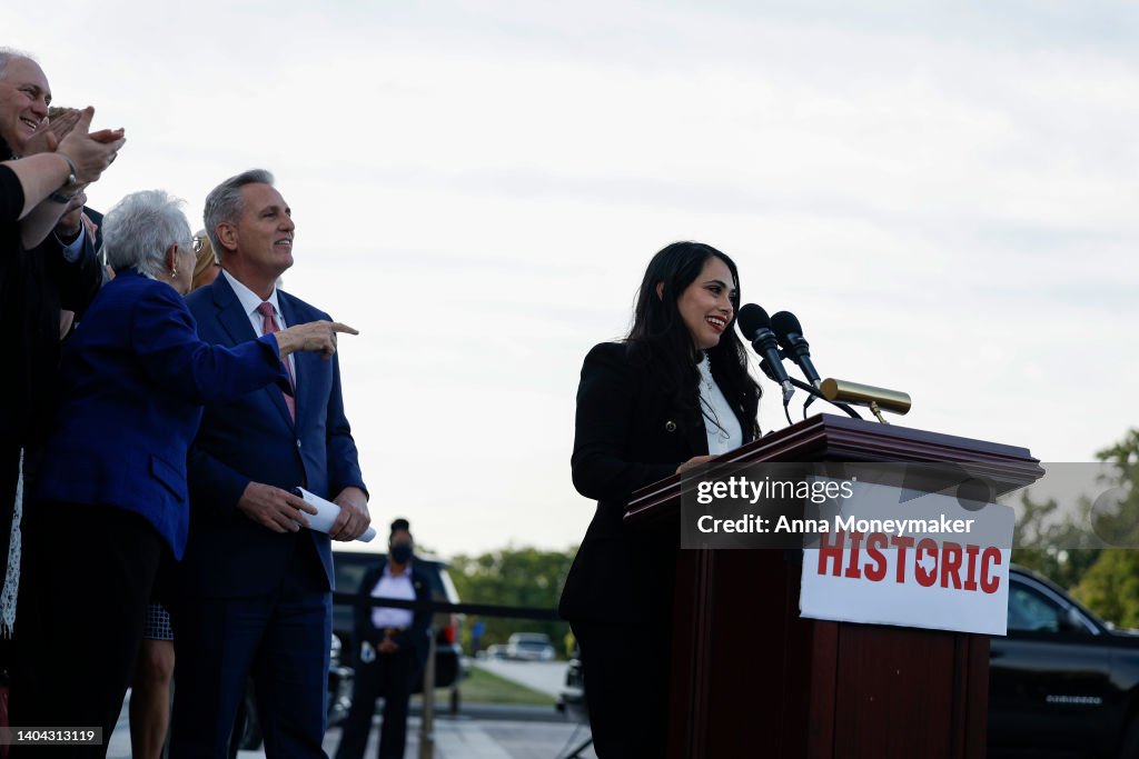 House Republican Leadership Holds Press Conference With Newly Elected Rep Mayra Flores