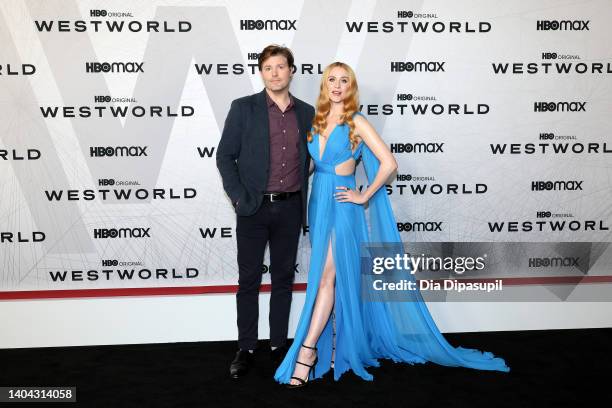 Evan Rachel Wood and brother Ira David Wood IV attend HBO's "Westworld" Season 4 premiere at Alice Tully Hall, Lincoln Center on June 21, 2022 in New...