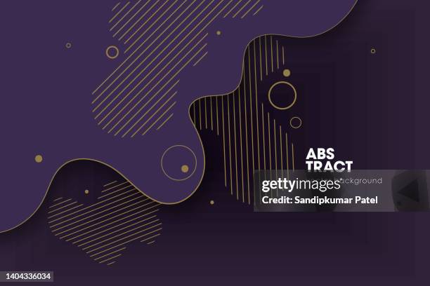 poster with dynamic waves. illustration minimal flat style purple background - leading edge stock illustrations