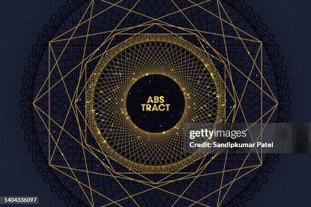 round mandala in luxurious colors. gold ornament on a blue background. - mandala stock illustrations