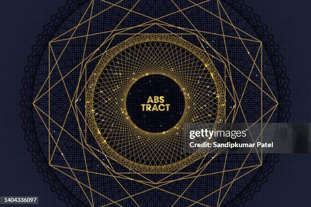 round mandala in luxurious colors. gold ornament on a blue background. - bohemian background stock illustrations