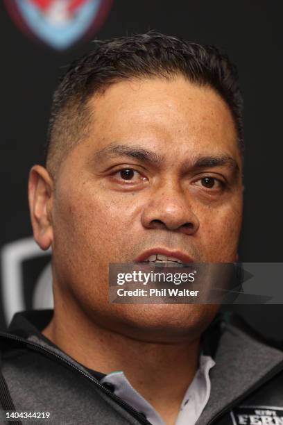 Kiwi Ferns coach Ricky Henry during a media opportunity ahead of the International Rugby League test Match between New Zealand and Tonga, at Otahuhu...