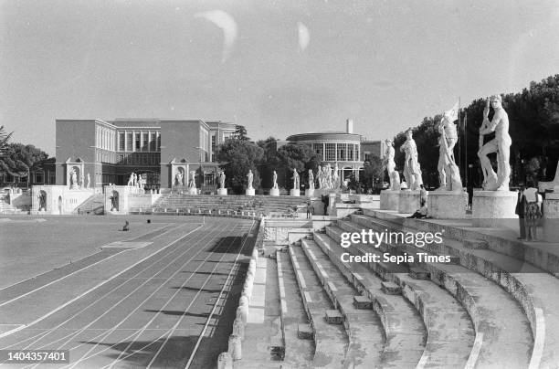 Olympic Games in Rome, cinder track in the Stadio dei Marmi, August 23, 1960.