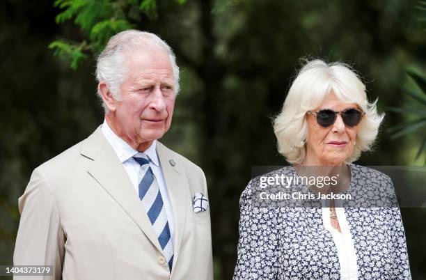 Prince Charles, Prince of Wales and Camilla, Duchess of Cornwall during a visit to the Kigali Memorial for Victims of the 1994 Rwandan genocide on...