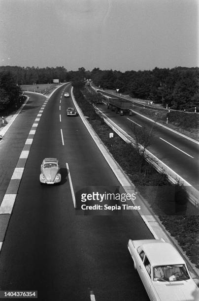 The autobahn in Germany, October 4 highways, traffic, The Netherlands, 20th century press agency photo, news to remember, documentary, historic...