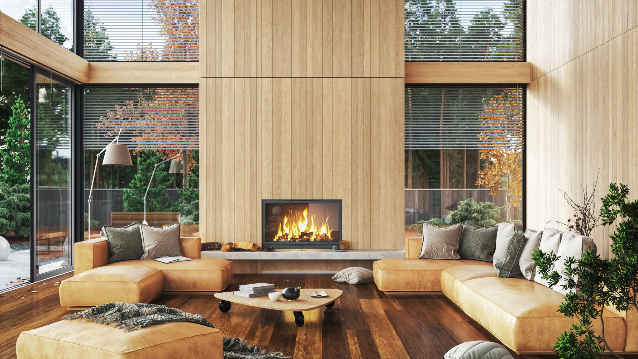 luxury home fireplace