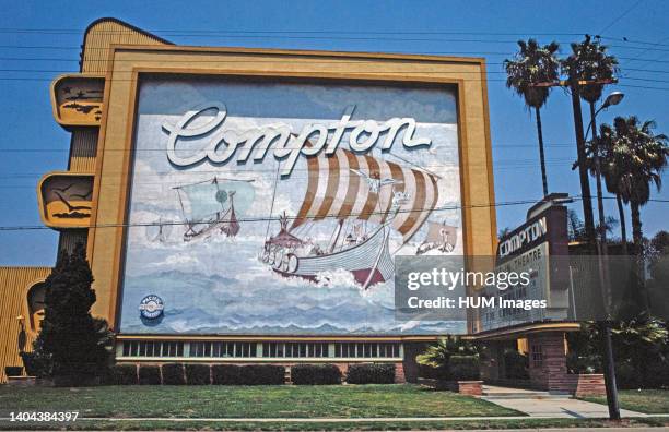 Compton Drive-in Theater, Rosecrans Avenue, Compton, California; ca. 1981.