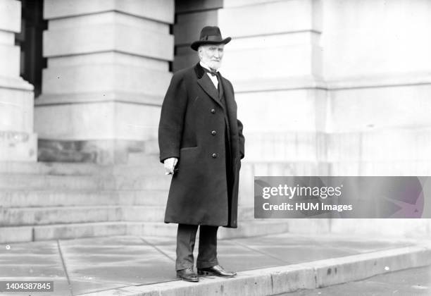 Early 1900s U.S. Politicians - Congressman Joseph G. Cannon outside U.S. Capitol.