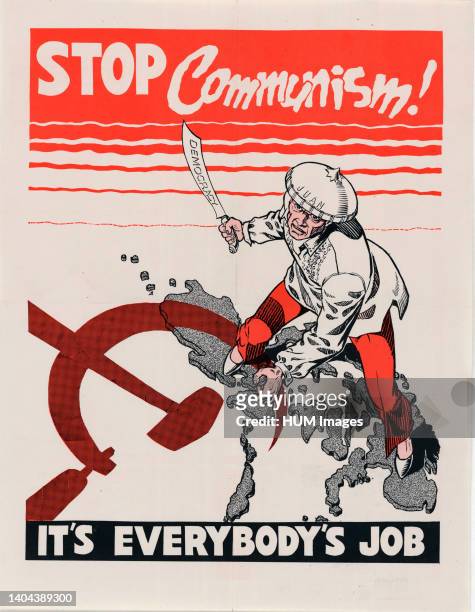 Propaganda Posters in 1950s Asia - 8/13/1951 - U.S. Propaganda Posters in 1950s Asia - Stop Communism.