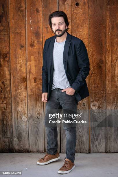 Mexican actor Diego Luna presents 'Cada Vez Nos Despedimos Mejor' at El Matadero on June 22, 2022 in Madrid, Spain.