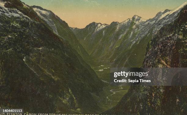 Clinton Canon from top of McKinnon Pass, Te Anau, Milford Track, Muir & Moodie studio Clinton.