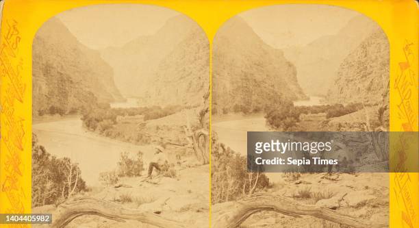 Gate, Lodore, Powell, John Wesley, 1834-1902, Hillers, John K. 1843-1925, Holmes, William B. 1871, Colorado River, Colo.-Mexico, United States.
