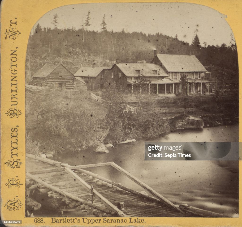 Bartlett's Upper Saranac Lake., Styles, A. F. (Adin French) (1832-1910), 1870, New York (State), Saranac Lake (N.Y.)
