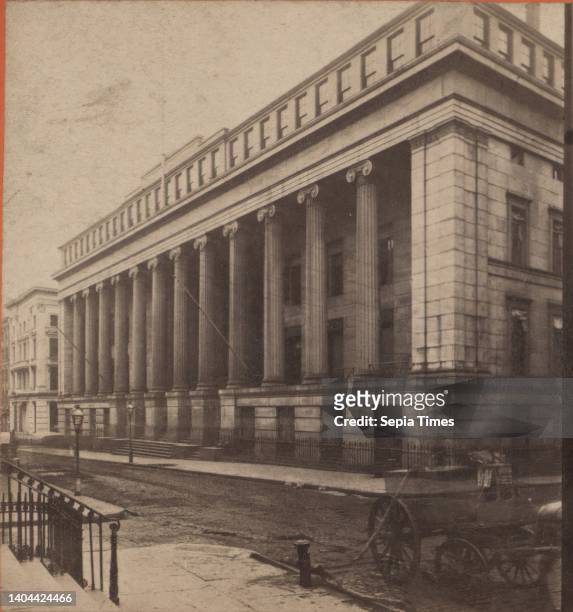 Custom House, Wall St. 1875, New York, USA, Manhattan, Wall Street, New York, N.Y.