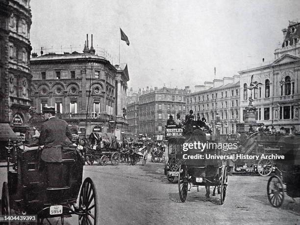 Piccadilly Circus is a road junction and public space of London's West End in the City of Westminster. It was built in 1819 to connect Regent Street...