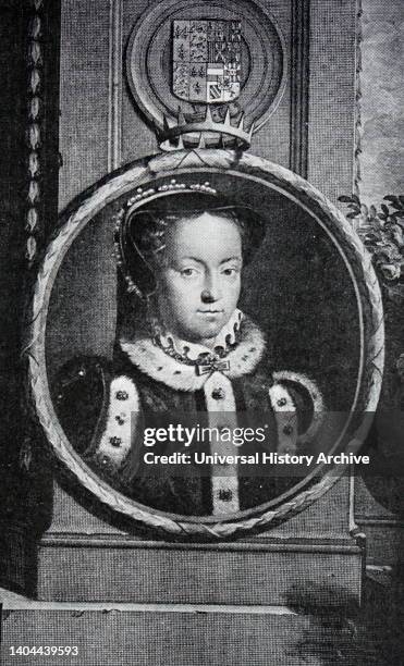 Queen Mary The First, from a painting by Gunst. Mary I , also known as Mary Tudor, and as "Bloody Mary" by her Protestant opponents, was Queen of...