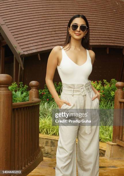 Kiara Advani attends the 'Jug Jug Jeeyo' film Photocall on June 22, 2022 in Mumbai, India