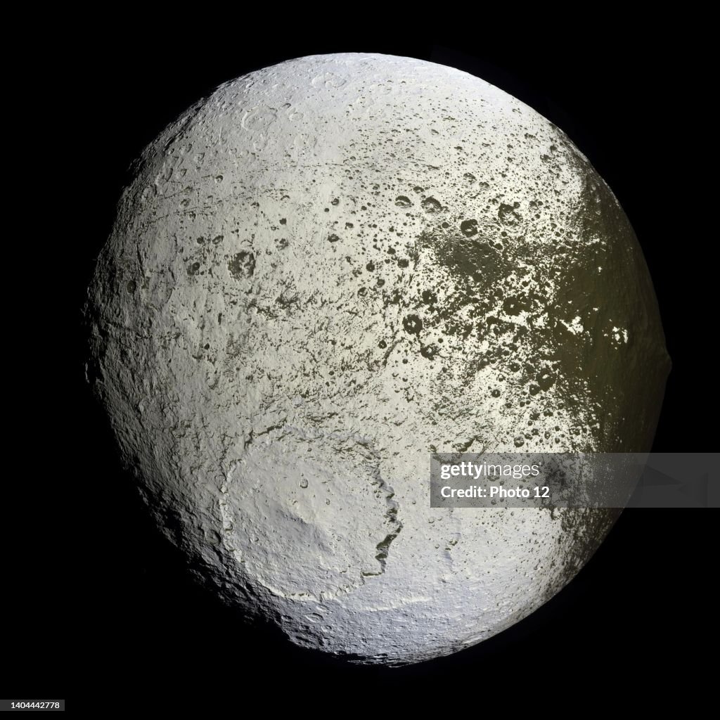 Iapetus, Third-largest moon of Saturn, and eleventh in the solar system