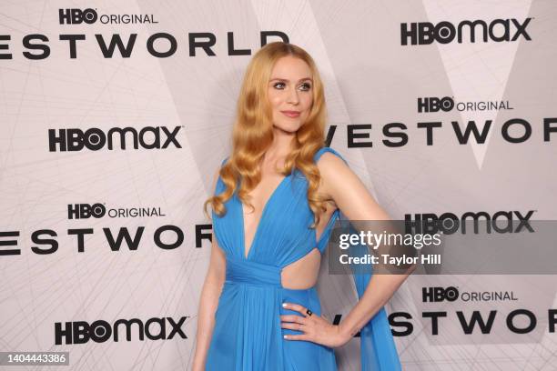 Evan Rachel Wood attends the premiere of HBO's "Westworld" Season 4 at Alice Tully Hall, Lincoln Center on June 21, 2022 in New York City.