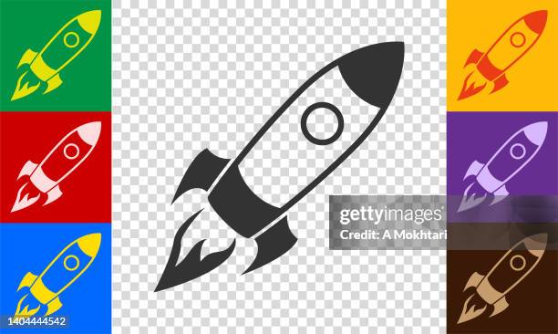 rocket-symbol - icône stock-grafiken, -clipart, -cartoons und -symbole