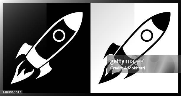 rocket-symbol - icône stock-grafiken, -clipart, -cartoons und -symbole