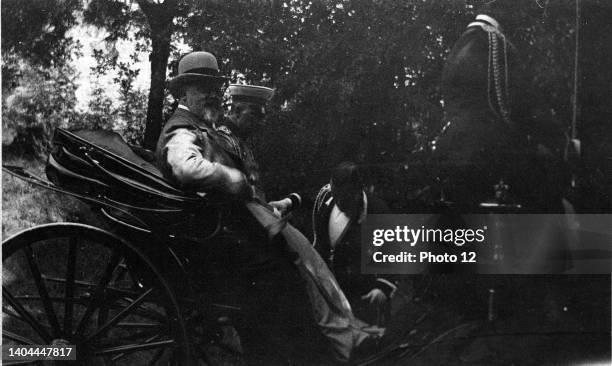 Edward VII, King of Great Britain and Ireland son of Queen Victoria and Prince Albert of Saxe-Coburg-and-Gotha. Married Alexandra, nee Princess of...
