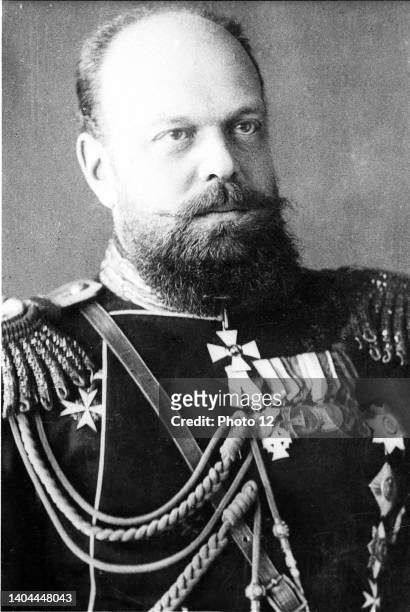 Alexander III Alexandrovich son and successor of Tsar Alexander II Nikolaievich. Emperor of Russia from 1881 to 1894. Married Maria Feodorovna, nee...