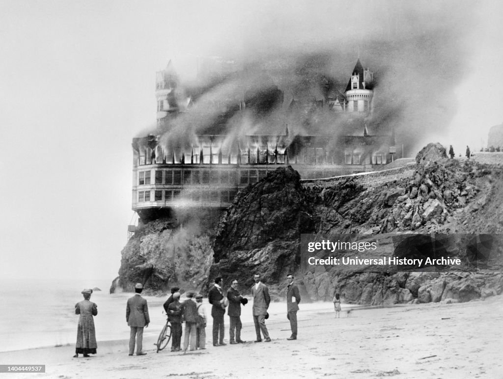 Cliff House Fire, San Francisco, California, USA, Historic American Buildings Survey, September 7, 1907