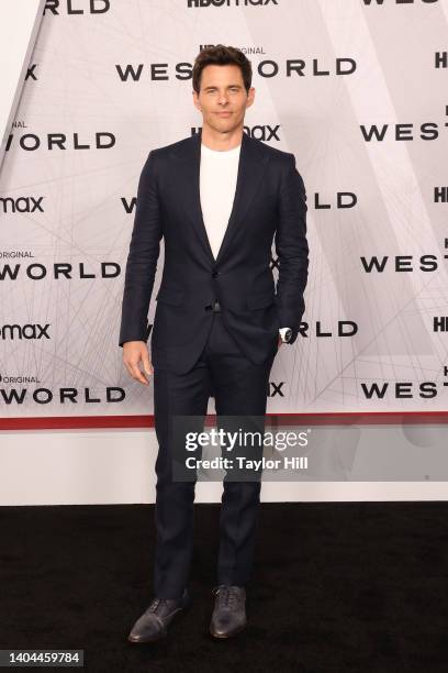 James Marsden attends the premiere of HBO's "Westworld" Season 4 at Alice Tully Hall, Lincoln Center on June 21, 2022 in New York City.