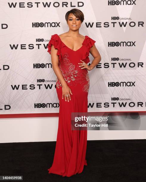 Ariana DeBose attends the premiere of HBO's "Westworld" Season 4 at Alice Tully Hall, Lincoln Center on June 21, 2022 in New York City.