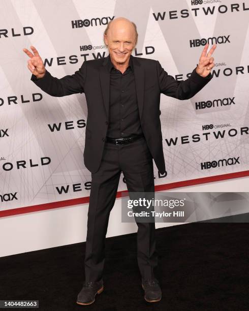 Ed Harris attends the premiere of HBO's "Westworld" Season 4 at Alice Tully Hall, Lincoln Center on June 21, 2022 in New York City.