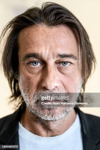 Spanish artist Jordi Molla poses for a portrait session during 'The Art Of Transcending. The Legacy Of The Bull' presentation exhibition at Gärna Art...