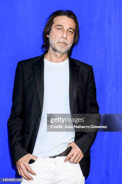 Spanish artist Jordi Molla poses for a portrait session during 'The Art Of Transcending. The Legacy Of The Bull' presentation exhibition at Gärna Art...