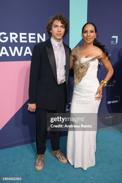 Elias Becker and Barbara Becker attend the Green Awards during day 1 of the Greentech Festival on June 22, 2022 in Berlin, Germany. The Greentech...