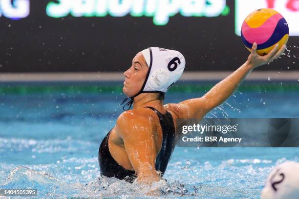 Margaret Steffens of United States during the FINA World Championships Budapest 2022 match between United States of America and Netherlands on June...