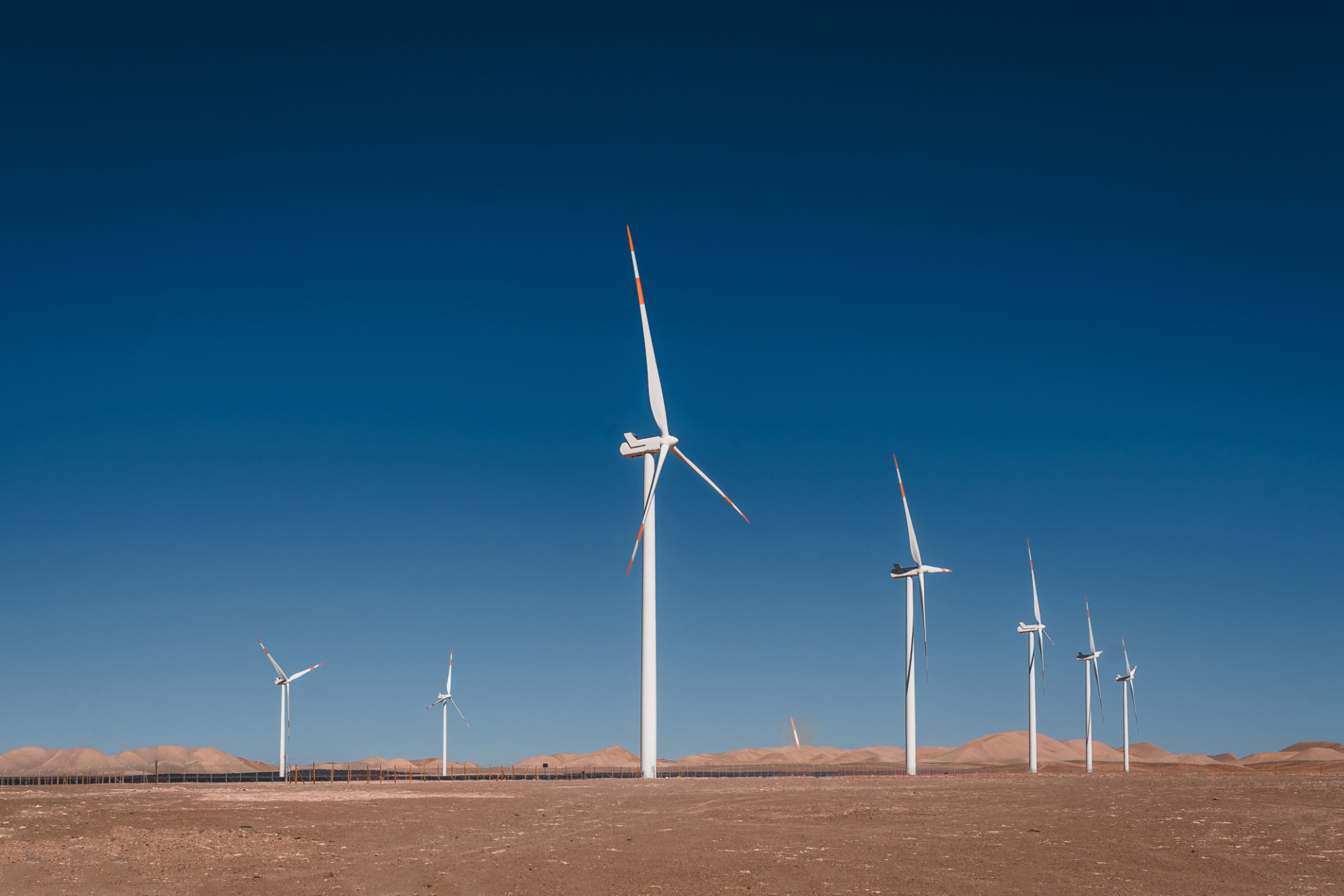 wind turbines Chile