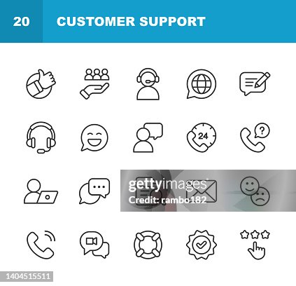 Customer Support Line Icons. Editable Stroke. 24 Hrs, Call Center, Contact, Contact Us, Discussion, E-commerce, Expertise, Feedback, IT Support, Like Button, Loyalty, Marketing, Rating, Satisfaction, Service, Support, Talking, Thumbs Up, Web Page, Customer Support Line Icons. Editable Stroke. 24 Hrs, Call Center, Contact, Contact Us, Discussion, E-commerce, Expertise, Feedback, IT Support, Like Button, Loyalty, Marketing, Rating, Satisfaction, Service, Support, Talking, Thumbs Up, Web Page,