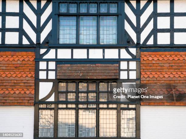 Tudor style house facade in Clifton Hampden Village, Oxfordshire 3.