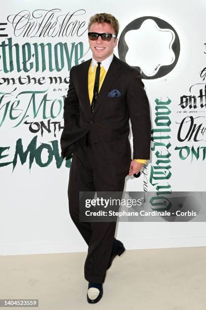 Rocco Ritchie attends the "On The Move" Montblanc Extreme Launch Photocall At Palais Galliera on June 22, 2022 in Paris, France.